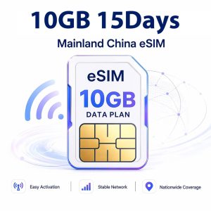 10GB 15 Days China eSIM | Mainland China Travel Data Card